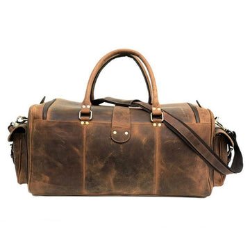 Haflinger Brown Genuine Leather Weekend Bag